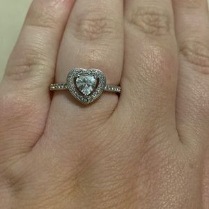 Sterling Silver Heart Promise Ring